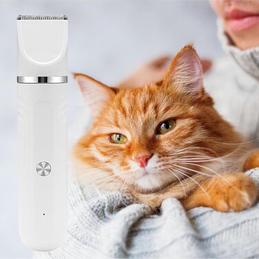 Набір для грумінгу собак 4-в-1 | Ножиці для догляду за шерстю собак, котів, цуценят. Білий інструмент для грумінгу вдома