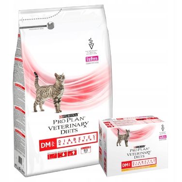Сухий корм PURINA PRO PLAN Veterinary Diets Feline DM ST/OX для котів з діабетом, 5 кг