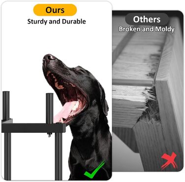 Підставка для води для собак Jane Eyre, регульована, для великих та середніх порід, антиковзна, M-STEEL