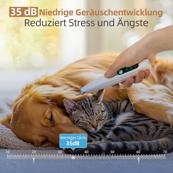 Триммер для собак ALL FOR PAWS з LED-підсвічуванням – 18 мм, тихий (35 дБ), вологостійкий (IPX4), USB, для стрижки лап, вух, обличчя та задньої частини тіла