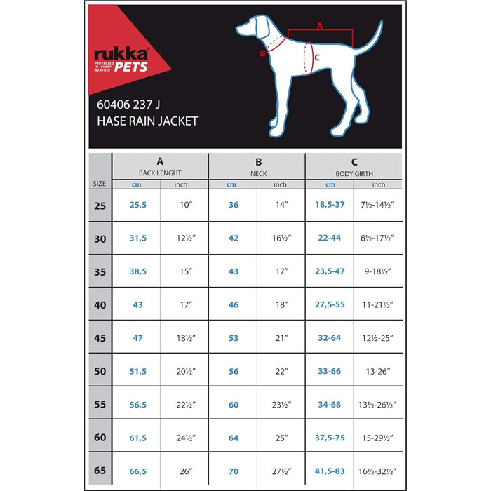 Дощовик для собак Rukka Pets HASE, малиновий, 40 см