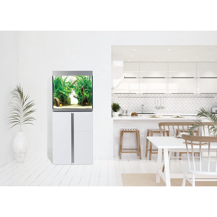 Набір акваріум Fluval Siena 160, 166 л з білою тумбою