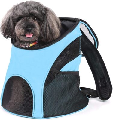 Рюкзак для собак та котів: переноска для тварин до 4 кг, блакитний | Pet Hunderucksack