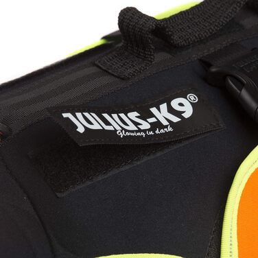 Julius-K9 IDC багатофункціональний жилет для собак 3в1, розмір S, чорний та UV-помаранчевий