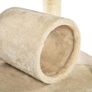 Дряпак для котів Amazon Basics з тунелем і стовпчиком, X-Large, 48×48×109 см, бежевий