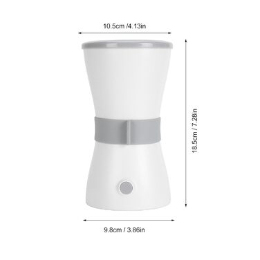 Автоматичний мийка лап для собак, електрична, з м'якими щетинками, 360° обертання, білий колір