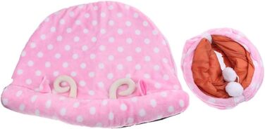 Тунель-ліжко для котів Tubayia, іграшка-тунель для котів, рожевий