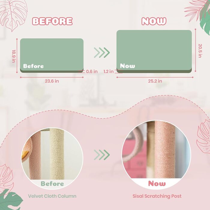 Котячий будиночок Happy & Polly Kratzbaum XL: багатоярусний, 146 см, з сизалевим покриттям, міцний, з ігровими елементами