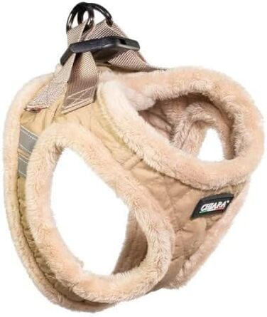 М'який шлейка для собак CHIARA MIA, XL, бежевий: водонепроникний, з регулюванням та світловідбиваючими смугами