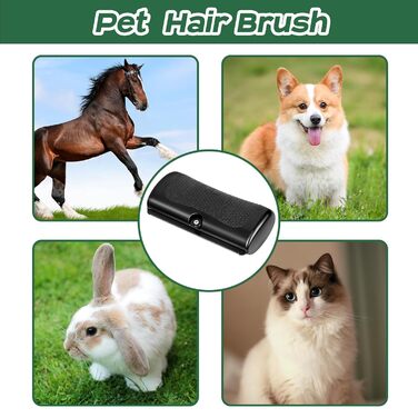 Щітка для собак Fellwunder: видалення шерсті, комфортна ручка, для короткошерстих собак та інших тварин, чорна