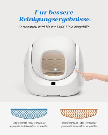 Автоматичний туалет для котів CATLINK Baymax 65L XXL, самочищення, багатокотяча ідентифікація, захист від протікань, керування через додаток