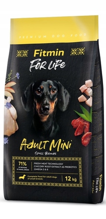 Корм для дорослих собак малих порід Fitmin Dog for Life Adult mini, 12 кг