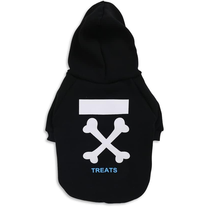 Теплий зимовий одяг для собак, чорний, розмір XXL: Худі, куртка для маленьких порід (Шнауцер, Коргі, Французький бульдог, Тедді)