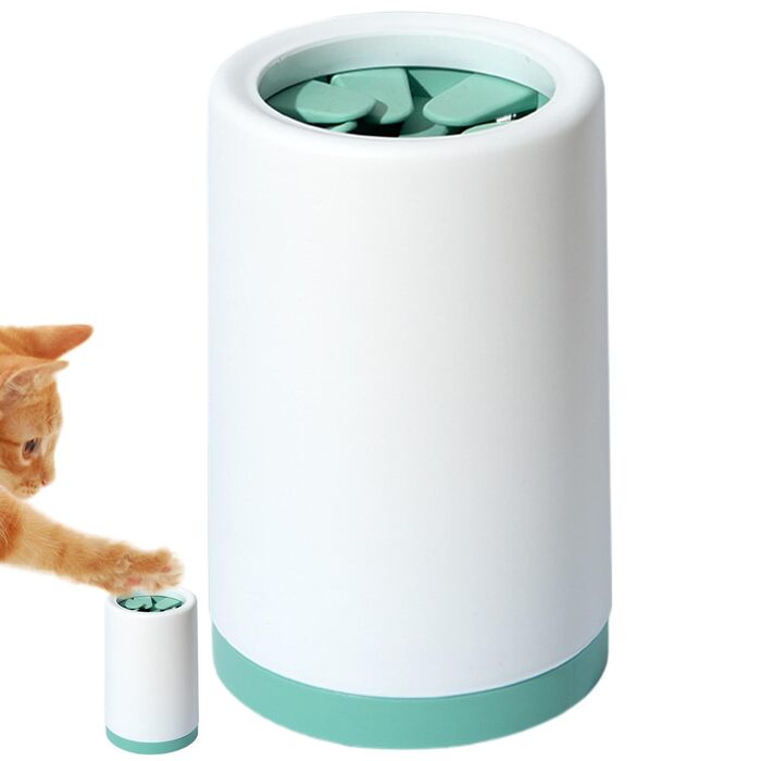 Набір для миття лап собак – силіконовий мийник лап з щіткою, для собак малих, середніх та великих порід