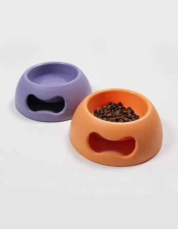 Миска для собак та котів UNITED PETS Pappy, екологічна, з Італії, 350 мл, помаранчевий колір