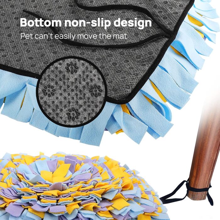 Нюхальна килимок для собак, маленький, великий, для носової роботи, годівниця, міцний нюхальний килимок, інтерактивна іграшка-пазл для домашніх тварин для природного пошуку їжі, тренування та зняття стресу