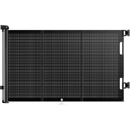 Захист для сходів з замком, висувний захист для дітей та собак, 150 см ширина, 83 см висота, автоматична засувка, чорний (140 см, без свердління)