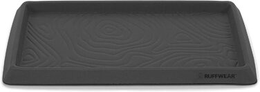 Килимок для собак Ruffwear Basecamp - водовідштовхуючий, з неслизьким покриттям, для їжі та води, підходить для 2 мисок, легко миється, силікон, середній, колір Базальт Grey.