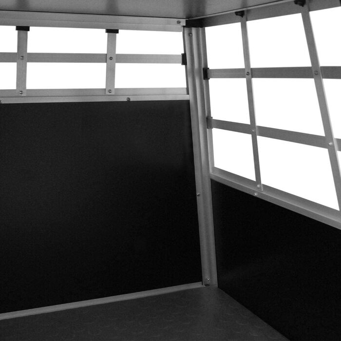 Транспортна переноска для собак та котів, алюмінієва, для автомобіля (Gitterbox, Kofferraumbox)