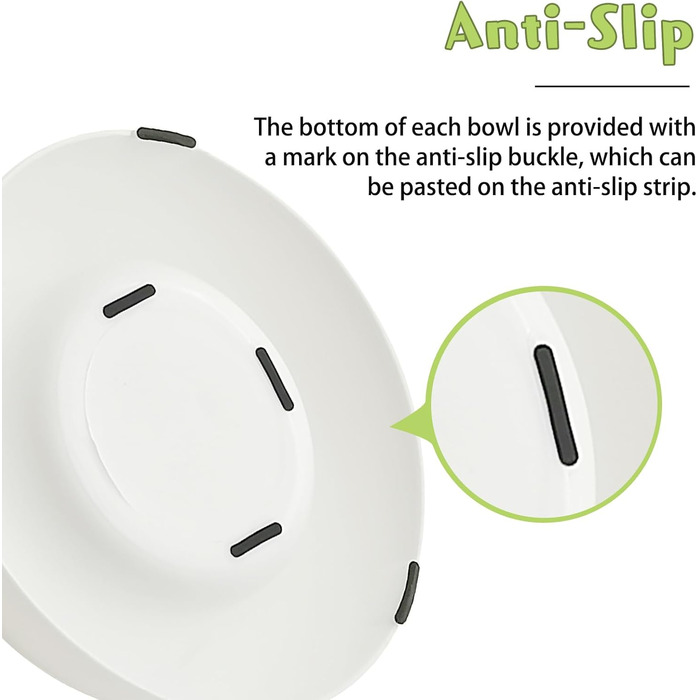 Набори мисок для котів Hamiledyi з підняттям, 4 шт., 15° нахил, нержавіюча сталь, анти-блювотна, не протікає, для кошенят, дорослих котів та кроликів (чорний + білий, 200 мл)