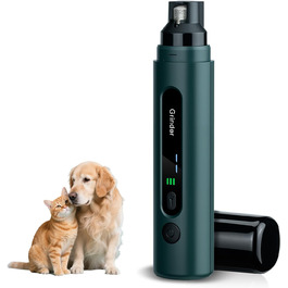 Електричний точило для собачих кігтів Tolesum з LED-підсвічуванням, тихий, перезаряджуваний, потужний для собак та котів (маленьких та середніх порід)