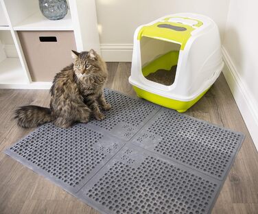 Килимок для туалету кота Petlinks Purr-FECT Paws, XL, сірий