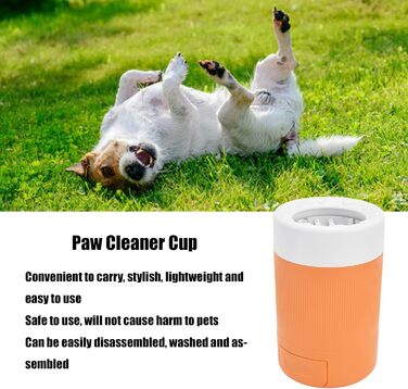 Портативний очищувач лап для собак Yctze - оранжевий