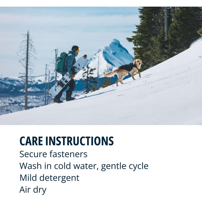 Куртка Ruffwear Quinzee для великих собак, ізольована куртка для собак на всі погодні умови, водовідштовхуюча куртка для собак, легка жилетка для собак та сумка-переноска, розмір L, Obsidianschwarz (Чорний обсидіан)