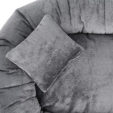 Килимок для собак Лілі - М'який лежак для собак з тканини Sorisso - М'який, довговічний, зносостійкий, міцний (M, Темно-синій)