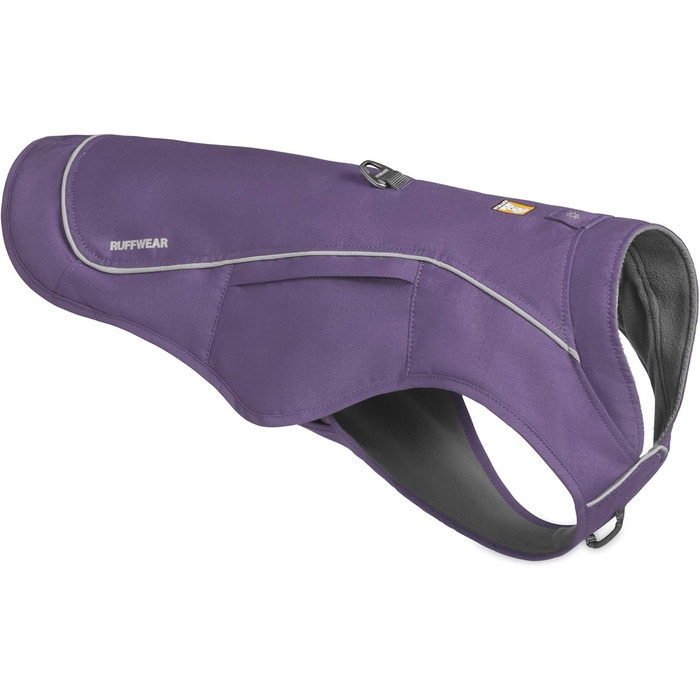 RUFFWEAR Overcoat Fuse: Куртка та шлейка для собак 2-в-1, з флісовою підкладкою, Salbei-Lila, XL
