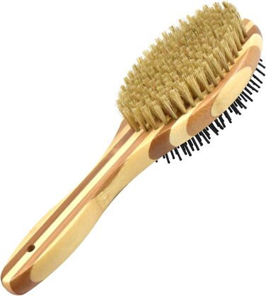 Двостороння щітка для собак та котів: для грумінгу, масажу та видалення шерсті