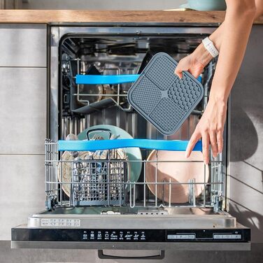 Килимок для повільного годування собак та котів з присосками, 2 шт. - проти нудьги та тривоги