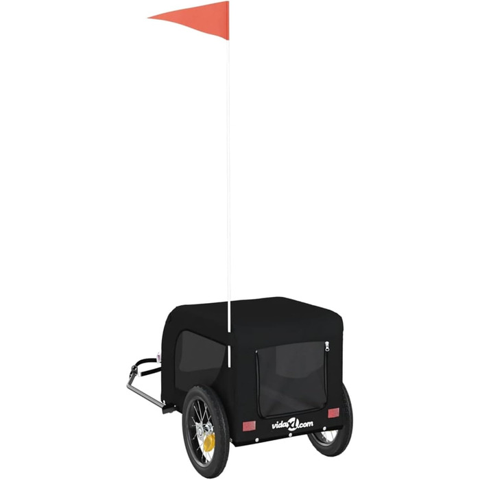 Зручний та безпечний велосипедний причіп для собак Robuster Oxford, чорний, до 30 кг, модель 93996