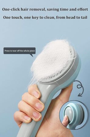 Щітка для котів та собак, універсальна для довгої та короткої шерсті, жовта