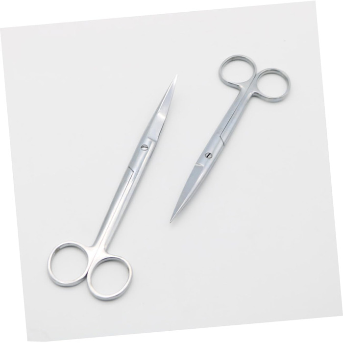 Набір з 2 професійних ножиць для грумінгу домашніх тварин Ipetboom з нержавіючої сталі, круглий ножі, для дому та салону, прямі та зігнуті кінчики