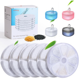 Фонтанчик для котів FEELNEEDY 3.2L, тихий, 2 режими потоку, чорний, з адаптером та 3 фільтрами (E-6)