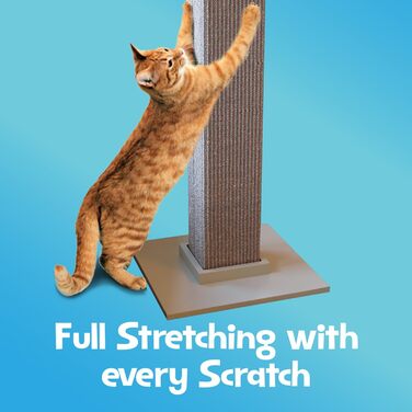 Когтеточка для котів SmartCat Pioneer Pet Ultimate, сіра, 81 см