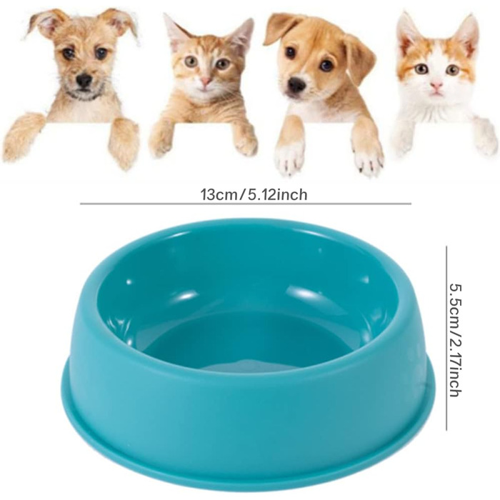 Набір мисок для котів (4 шт.) з пластику, для котів та дрібних тварин