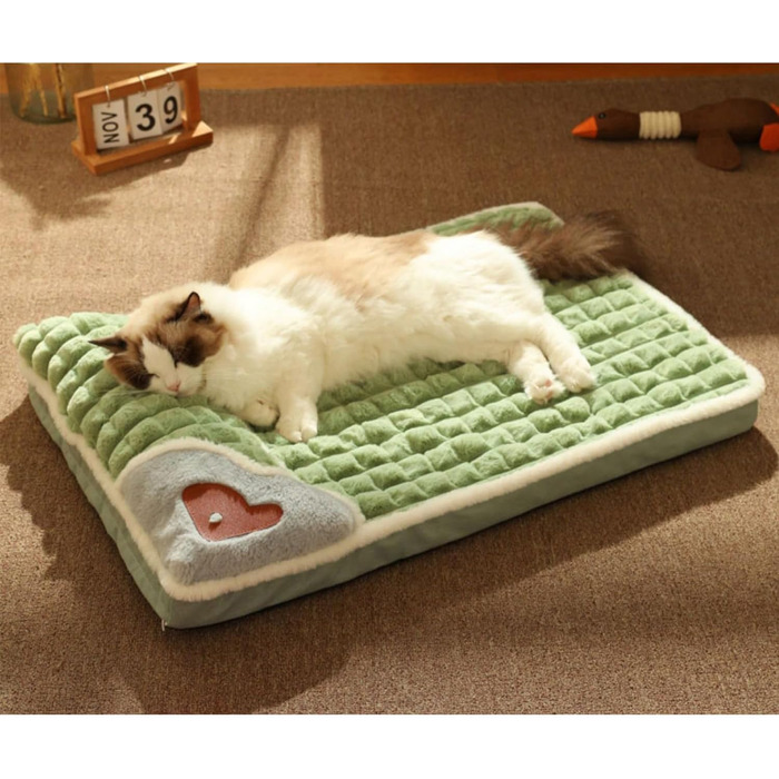 Ортопедична подушка для собак, маленьких та середніх порід - миється, не ковзає, з високим бортиком. Знімна наволочка. Розмір S: 50x35 см (Колір: Коричневий)