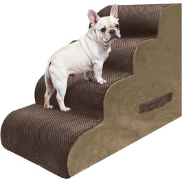 Сходинка для собак та котів PAWSCART, 4-ступенева, 49.8 см, м'який пінополіуретан, протиковзка поверхня