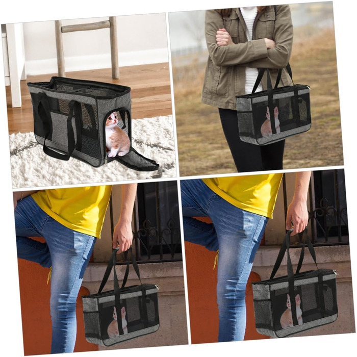 Транспортна сумка для котів HAPINARY, складана переноска для тварин, дихаюча переноска для котів, простора переноска для комфорту вашого улюбленця