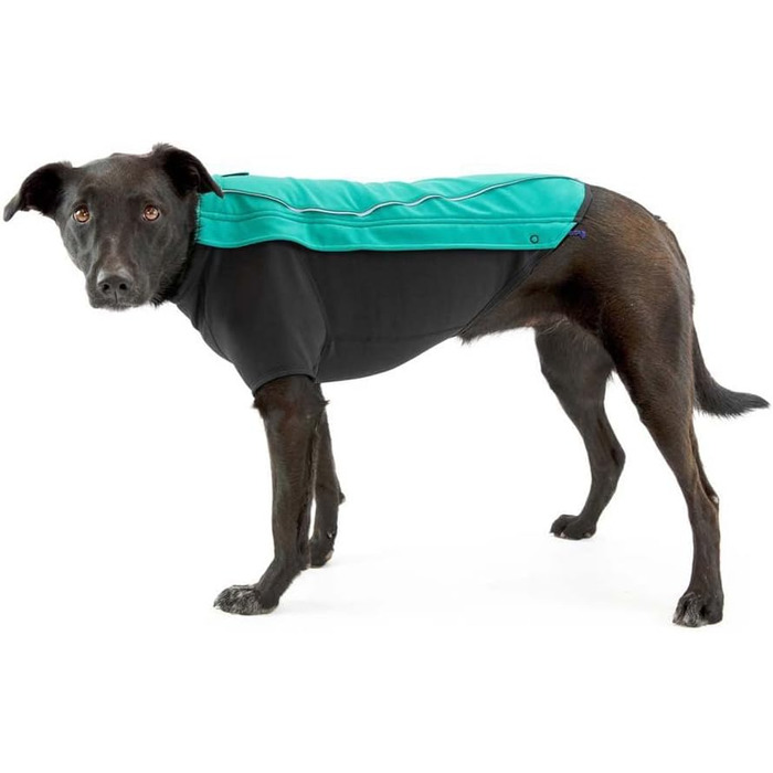 RUFFWEAR Cloud Chaser Jacket – теплий та водонепроникний дощовик для собак з рукавами, Aurora Teal, X-Small