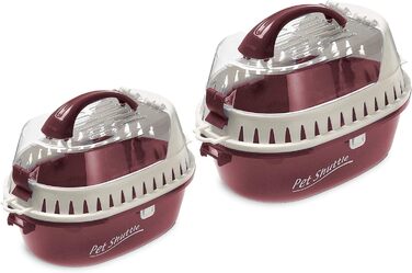 Транспортний бокс для тварин Karlie Transportbox Pet Shuttle L (червоний, 35x25x22 см)
