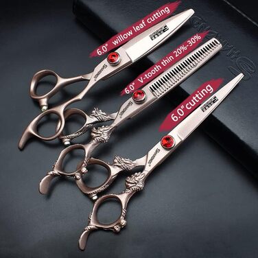 Професійні перукарські ножиці 6 дюймів (3 шт.) - Superscharfe Friseurschere