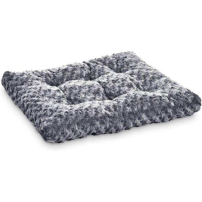 Лежанка для собак середніх порід Amazon Basics - миюча, міцна, 89 x 58 x 8 см, сіра спіраль