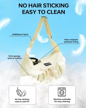 Сумка-переноска для собак і котів, жовта, до 5,4 кг, ергономічна, для прогулянок та подорожей