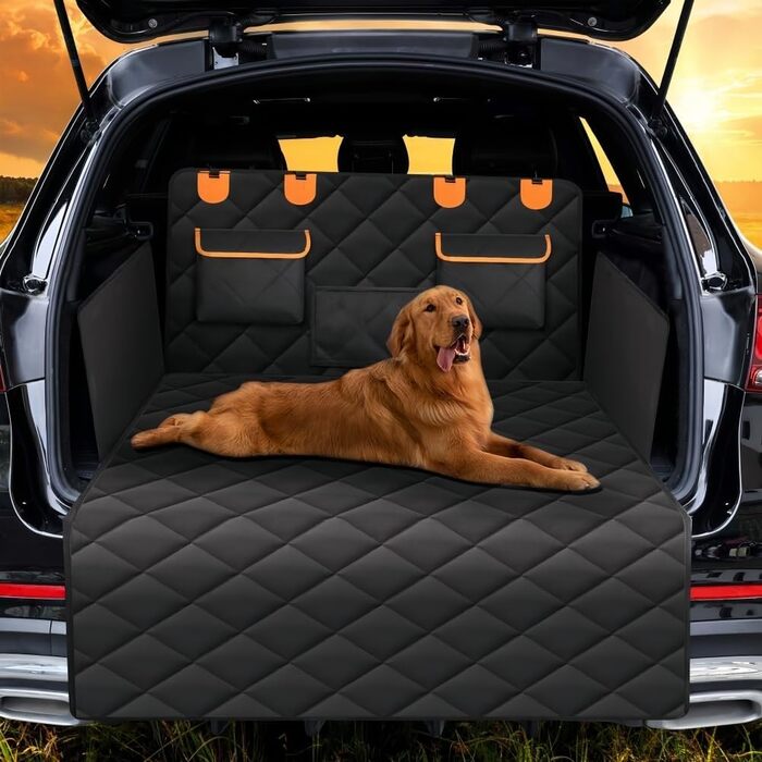 Захист для багажника для собак Hyundai Bayon 2021-2025, захист краю вантажного відсіку, килимок у багажник (Помаранчевий)