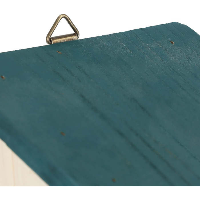 Кормушка для птахів Relaxdays з отвором 35 мм, на кришці, для синиць та зябликів, підвісна, зелений колір