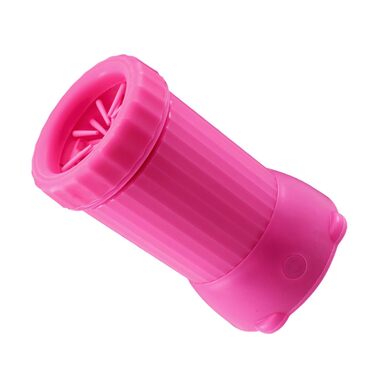 Автоматичний мийник лап для собак - USB-зарядка, для дому та прогулянок, підходить для середніх та великих порід, цуценят, зелений (рожевий)