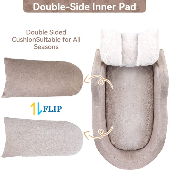 Автокрісло для собак, бежево-хакі, для малих порід (0-6,8 кг)